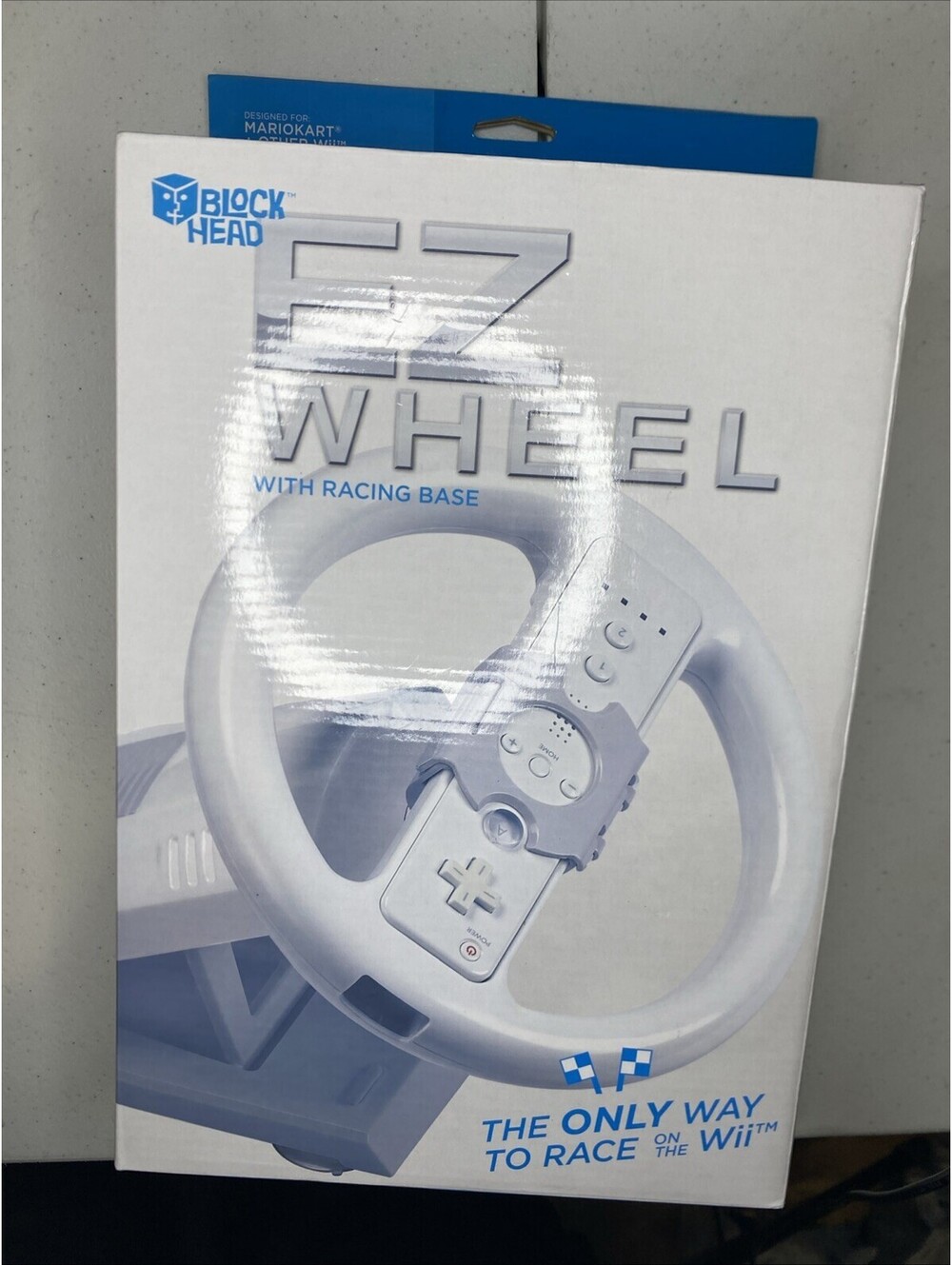 Blockhead - Wii EZ Wheel with Racing Base for Nintendo Wii Sealed New